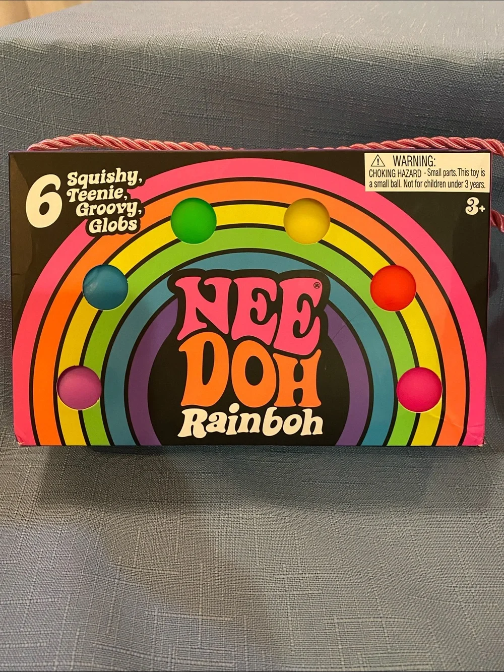 Rare NeeDoh Rainboh Rainbow Squeeze Toy Set - Multicolor / some box damage